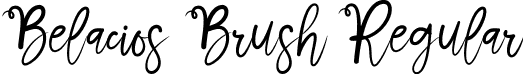 Belacios Brush Regular font - Belacios Brush.ttf