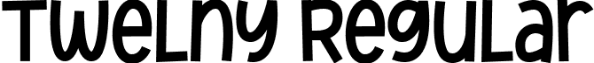 Twelny Regular font - Twelny.ttf