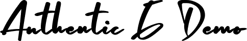 Authentic G Demo font - AuthenticGeniousDemoRegular.ttf