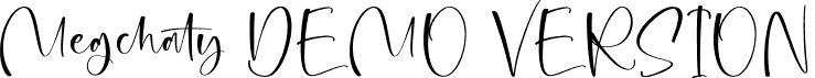 Megchaty DEMO VERSION font - Megchaty-DEMO-VERSION.otf