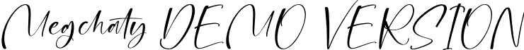 Megchaty DEMO VERSION font - Megchaty-Italic-DEMO-VERSION.otf