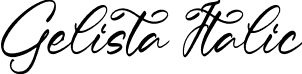 Gelista Italic font - Gelista-Italic.otf