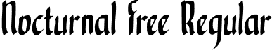 Nocturnal Free Regular font - Nocturnal Free.otf