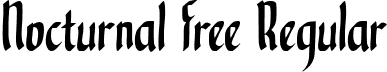 Nocturnal Free Regular font - Nocturnal Free.ttf