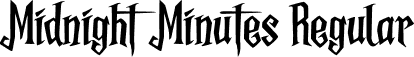 Midnight Minutes Regular font - MidnightMinutes_DEMO.otf