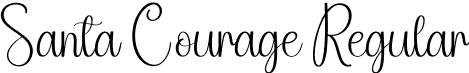 Santa Courage Regular font - Santa-Courage.otf