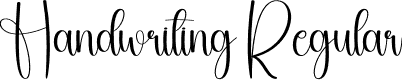 Handwriting Regular font - Handwriting.otf