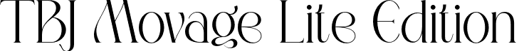 TBJ Movage Lite Edition font - Movage-Mini-Edition.otf
