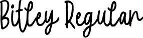 Bitley Regular font - Bitley.ttf