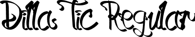 Dilla Tic Regular font - DillaTic.otf