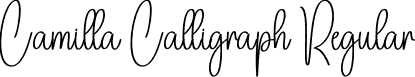 Camilla Calligraph Regular font - Camilla-Calligraph.otf