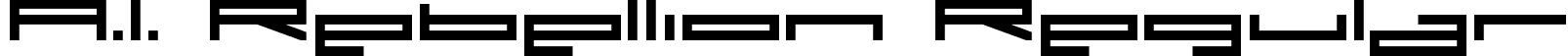 A.I. Rebellion Regular font - A.I. Rebellion.otf