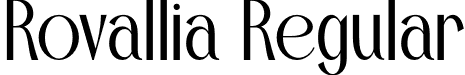 Rovallia Regular font - Rovallia.otf