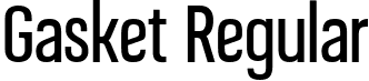 Gasket Regular font - Gasket.ttf