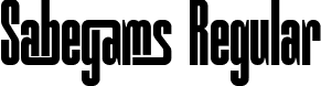 Sabegams Regular font - sabegams-1jdov.ttf