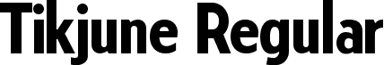 Tikjune Regular font - Tikjune.ttf