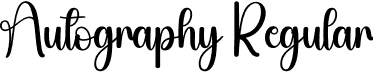 Autography Regular font - Autography.otf