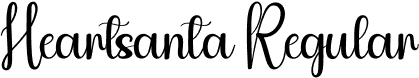 Heartsanta Regular font - Heartsanta.otf