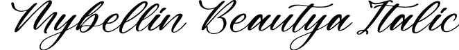 Mybellin Beautya Italic font - Mybellin-Beautya-Italic.otf