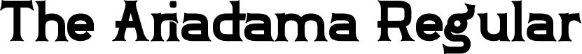 The Ariadama Regular font - The Ariadama.otf