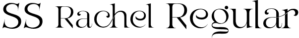 SS Rachel Regular font - ssrachel.otf