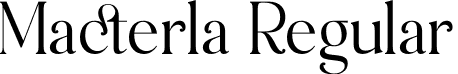 Macterla Regular font - Macterla.otf