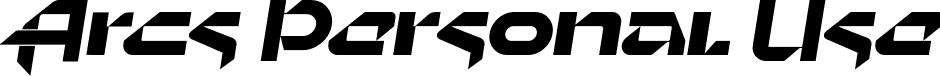 Arcs Personal Use font - Arcs-Personal-Use.ttf