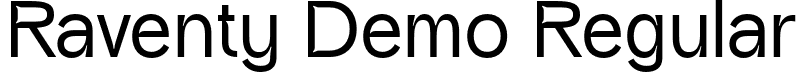 Raventy Demo Regular font - Raventy-Regular.otf