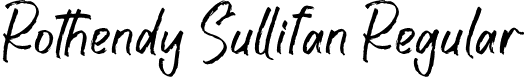 Rothendy Sullifan Regular font - Rothendy-Sullifan.otf