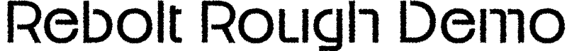 Rebolt Rough Demo font - ReboltRough-Regular.otf