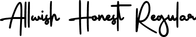 Allwish Honest Regular font - Allwish-Honest-DEMO.otf