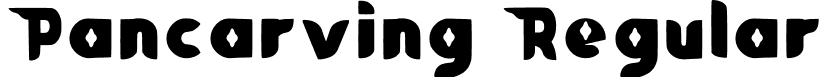 Pancarving Regular font - Pancarving-Regular.ttf