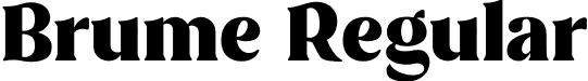 Brume Regular font - Brume.otf