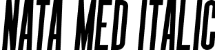 Nata Med Italic font - MysticalType - Nata-MediumItalic.otf