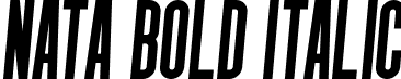 Nata Bold Italic font - MysticalType - Nata-BoldItalic.otf