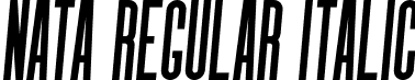 Nata Regular Italic font - MysticalType - Nata-RegularItalic.otf