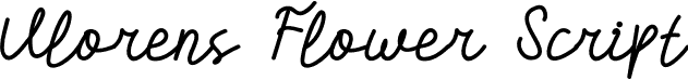 Vlorens Flower Script font - Vlorens Flower Script.otf