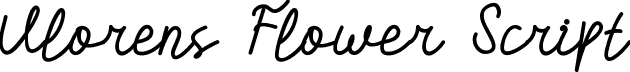 Vlorens Flower Script font - Vlorens Flower Script.ttf