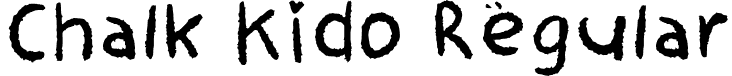 Chalk Kido Regular font - ChalkKido-Regular.ttf