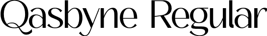 Qasbyne Regular font - Qasbyne.otf