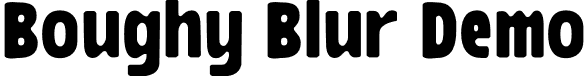 Boughy Blur Demo font - BoughyBlur-Regular.otf