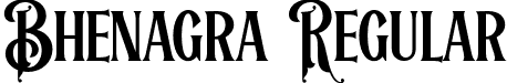 Bhenagra Regular font - Bhenagra.otf