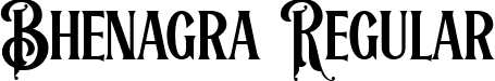 Bhenagra Regular font - Bhenagra.ttf