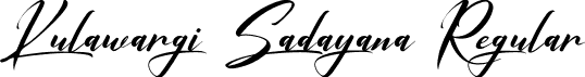 Kulawargi Sadayana Regular font - Kulawargi-Sadayana-Demo.otf