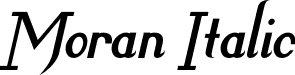 Moran Italic font - Moran Italic.otf