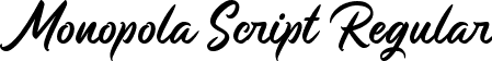 Monopola Script Regular font - MonopolaScript-GOmpg.ttf