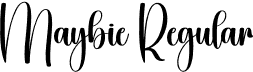 Maybie Regular font - Maybie.otf