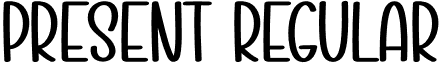 Present Regular font - Present.otf