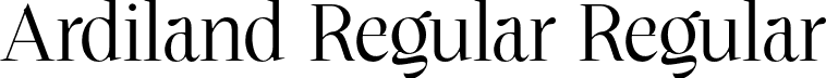 Ardiland Regular Regular font - Ardiland.otf