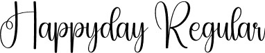 Happyday Regular font - Happyday.otf